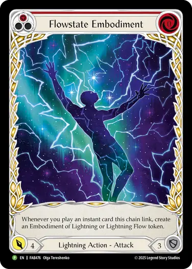 EN】《Cold Foil》[Lightning] Flowstate Embodiment/流脈の化身 (赤
