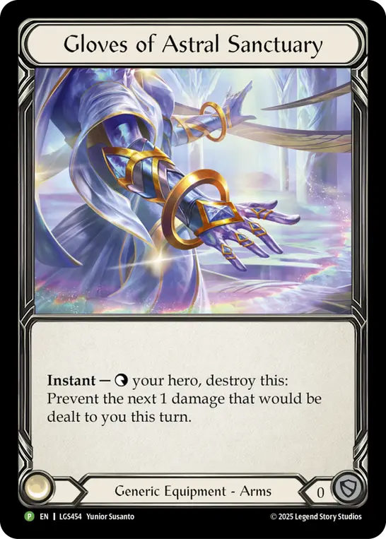 【EN】《Cold Foil》[汎用] Gloves of Astral Sanctuary/星界聖域のグローブ (装備品) [P]〔LGS454〕