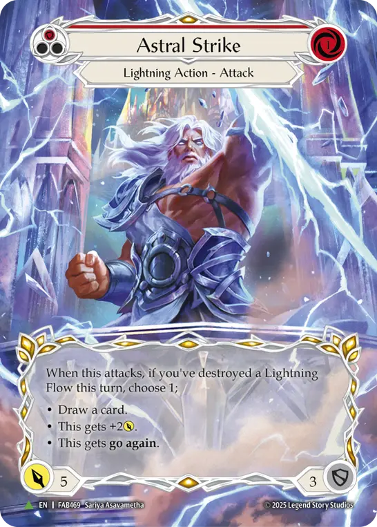 EN】【Cold Foil】[Lightning] Astral Strike / 星界の一撃「P