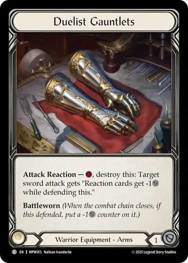 【EN】[Warrior] Duelist Gauntlets/決闘者のガントレット (装備品)「C」〔MPW015〕