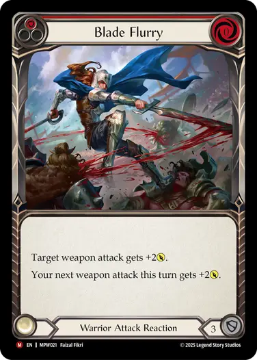 【EN】[Warrior] Blade Flurry/旋風の刃 (赤)「M」〔MPW021〕