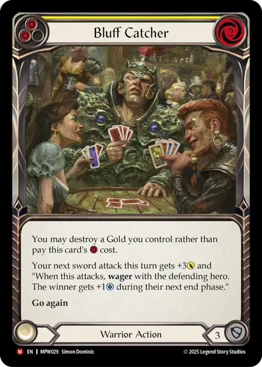 【EN】[Warrior] Bluff Catcher/ブラフキャッチ (黄)「M」〔MPW029〕