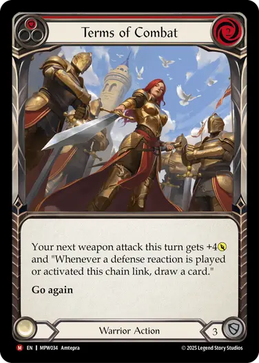 【EN】[Warrior] Terms of Combat/戦いの掟 (赤)「M」〔MPW034〕