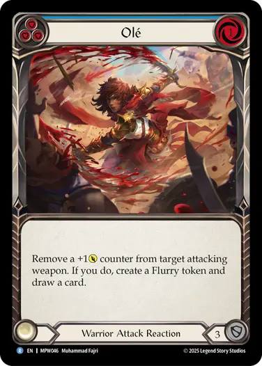 【EN】《Rainbow Foil》[Warrior] Ol?/天晴れ (青)「R」〔MPW046〕