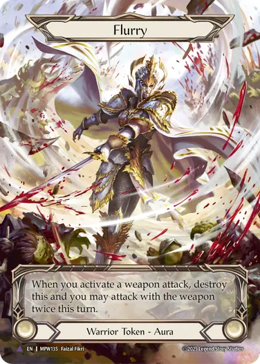 【EN】《Cold Foil》[Warrior] Flurry/旋風 (トークン)「Marvel」〔MPW135〕
