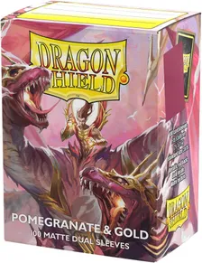 ドラゴンシールド Matte Dual Pomegranate & Gold 100枚入り 