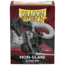 ドラゴンシールド Non-Glare Matte Sleeves Blood Red 100枚入り