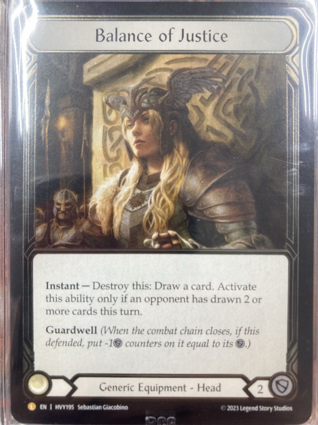 PCG9】【EN】《Cold Foil》[Generic] Balance of Justice/公正の守護
