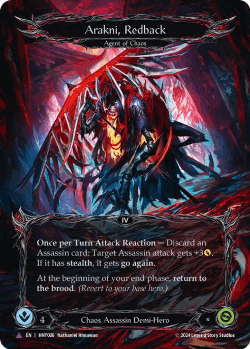 状態SP】【EN】《Cold Foil》[Chaos Assassin] Arakni, Redback/赤背