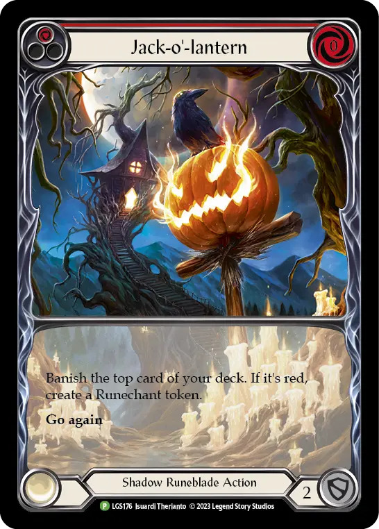 【状態SP】【EN】[Shadow Runeblade] Jack-o'-lantern (赤)「P」〔LGS176〕