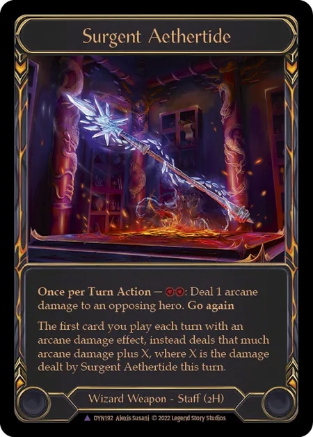 通販限定特価】【EN】《Cold Foil》[Wizard] Surgent Aethertide
