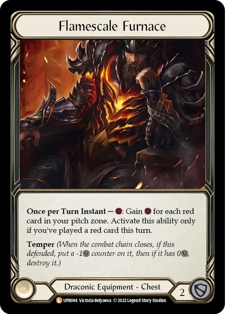 【状態SP】【EN】《Cold Foil》[Draconic] Flamescale Furnace 「L」〔UPR084〕