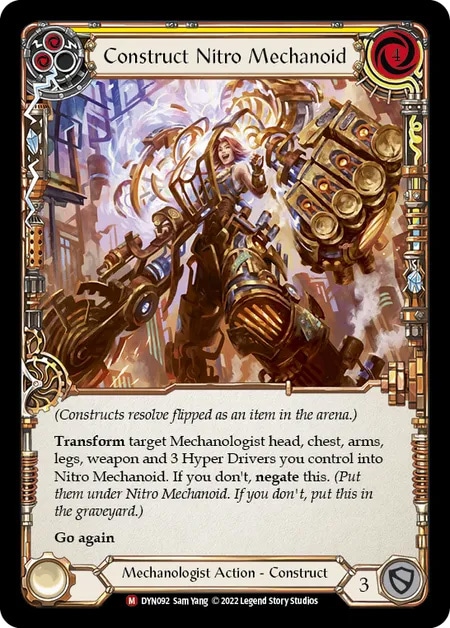 【通販限定特価】【EN】《Rainbow Foil》[Mechanologist] Construct Nitro Mechanoid // Nitro Mechanoid 「M」〔DYN092〕