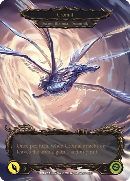【通販限定特価】【EN】《Cold Foil》[Draconic Illusionist] Invoke Cromai // Cromai 「Marvel」〔UPR010〕