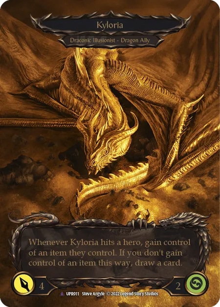 【通販限定特価】【EN】《Cold Foil》[Draconic Illusionist] Invoke Kyloria // Kyloria 「Marvel」〔UPR011〕