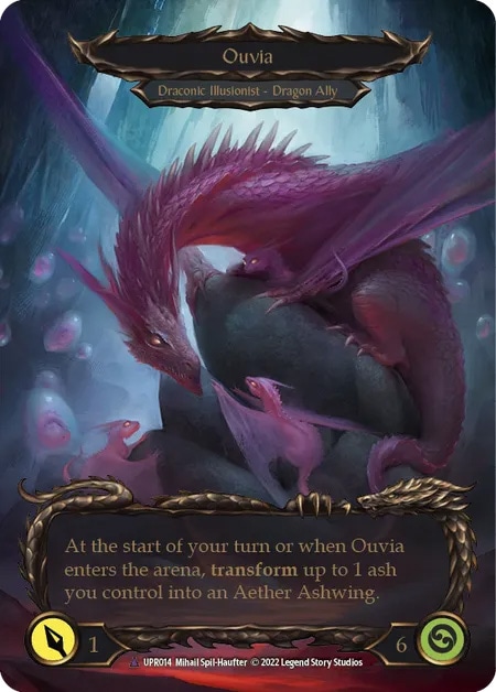【通販限定特価】【EN】《Cold Foil》[Draconic Illusionist] Invoke Ouvia // Ouvia 「Marvel」〔UPR014〕