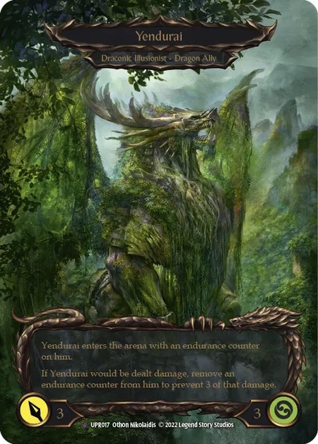 【通販限定特価】【EN】《Cold Foil》[Draconic Illusionist] Invoke Yendurai // Yendurai 「R」〔UPR017〕