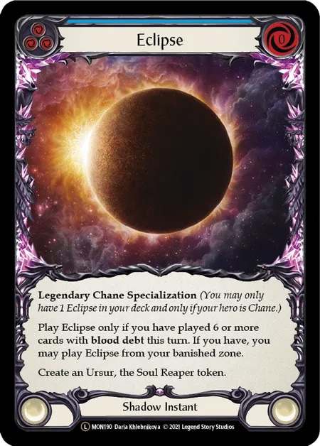【状態SP】【EN】《Rainbow Foil》[Shadow] Eclipse 「L」〔MON-UL190〕