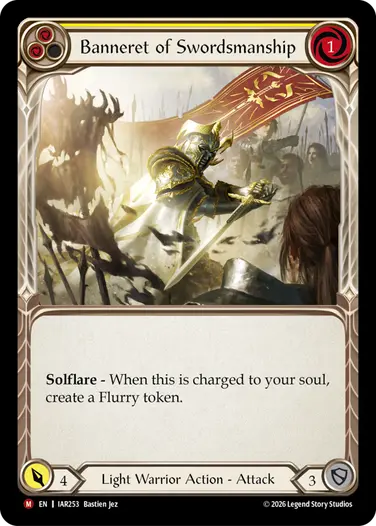 【EN】[Light Warrior] Banneret of Swordsmanship/剣戟の旗 (黄)「M」〔IAR253〕
