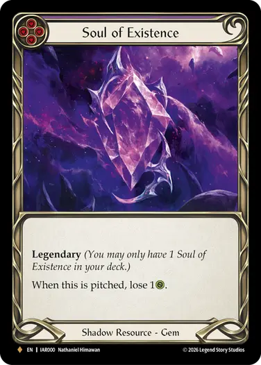 【EN】《Rainbow Foil》[Shadow] Soul of Existence/魂の在処 (紫)「F」〔IAR000〕
