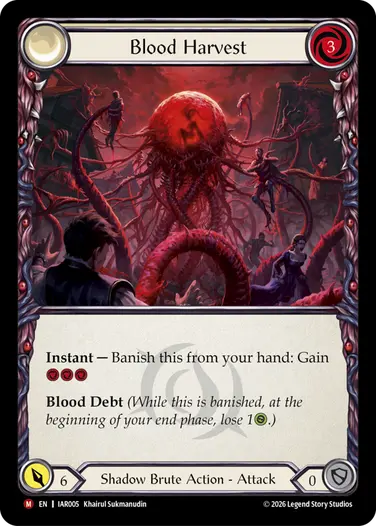 【EN】《Rainbow Foil》[Shadow Brute] Blood Harvest/血の収穫 ()「M」〔IAR005〕