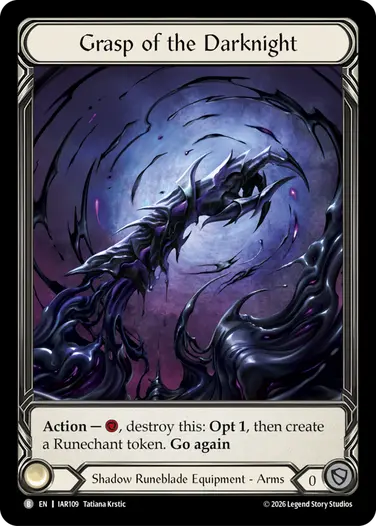 【EN】《Cold Foil》[Shadow Runeblade] Grasp of the Darknight/ダークナイトの掌握 (装備品)「B」〔IAR109〕