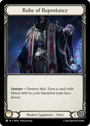 【EN】《Cold Foil》[Shadow] Robe of Repentance/悔悟のローブ (装備品)「C」〔IAR162〕