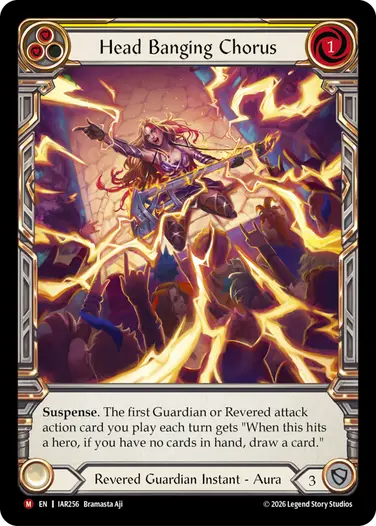 【EN】《Cold Foil》[Revered Guardian] Head Banging Chorus/ヘッドバンギング・コーラス (黄)「M」〔IAR256〕