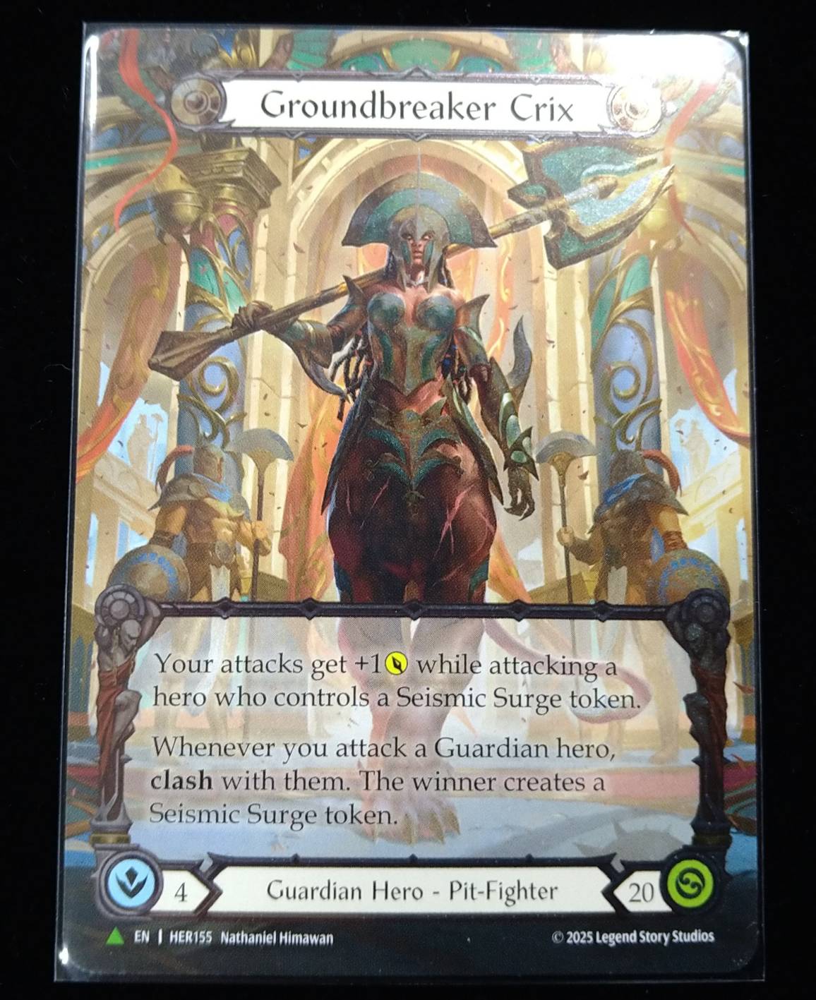 その他 FAB Groundbreaker Crix cold foil EN】《Cold Foil》[Guardian] Groundbreaker Crix (ヒーロー)「P