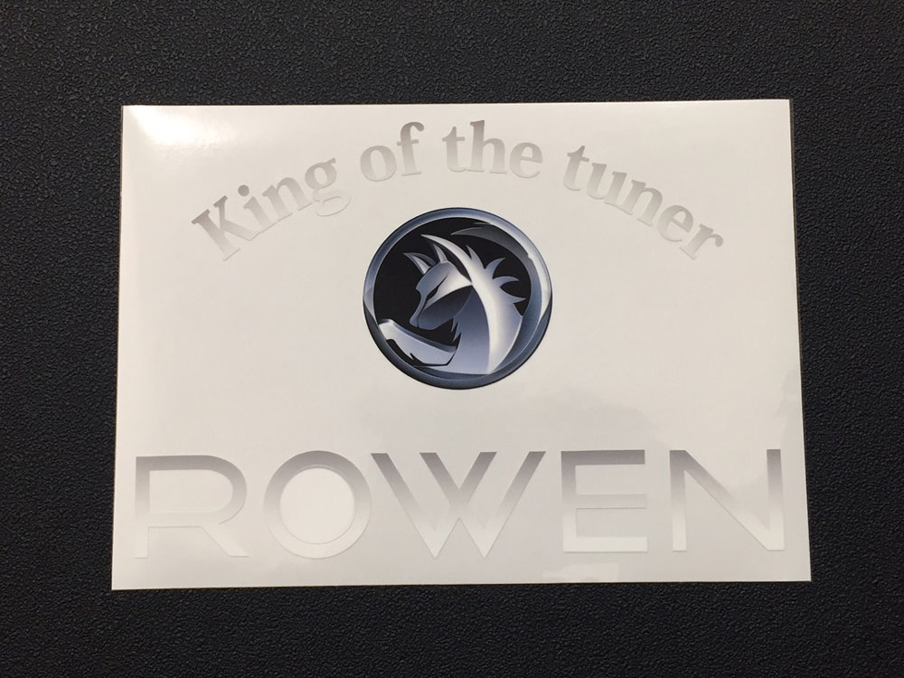 リヤウィンドウ用ステッカー　ウルフ 横向きｖｅｒ．　※ROWEN