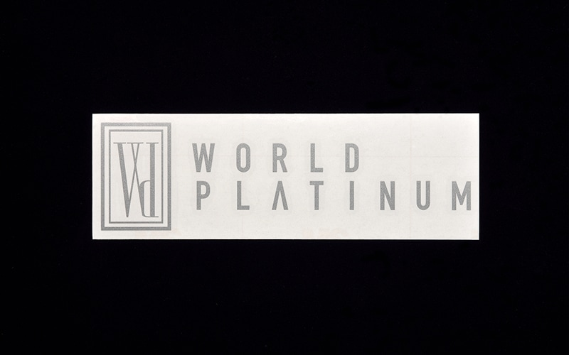WORLD PLATINUM　ステッカー