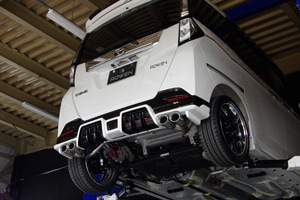 エキゾーストフィニッシャー 4本出し チタンカラーテール TB用 ROOMY CUSTOM 前期 TANK CUSTOM