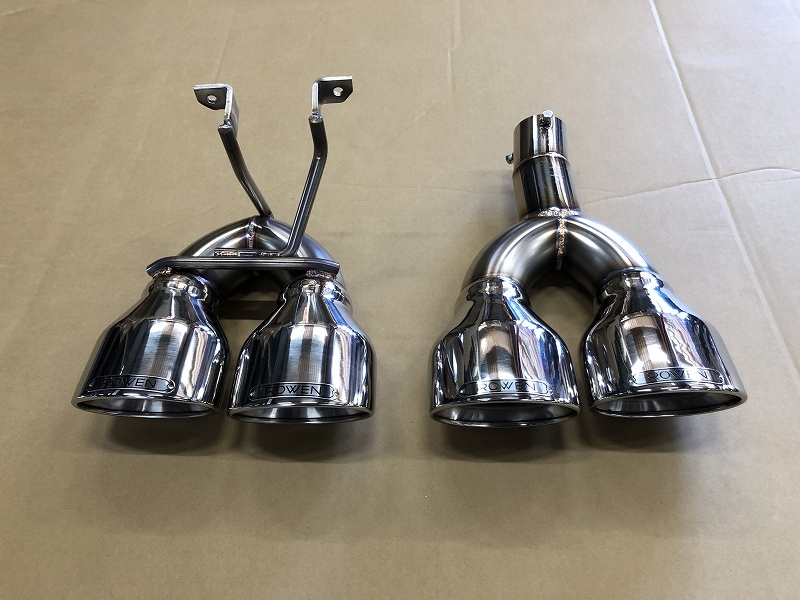 50PRIUS後期 左右４本出しマフラーカッター　*ステンレステール