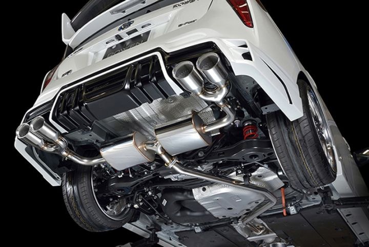 PREMIUM 01S ４本出しマフラー *ステンレステール 50PRIUS後期