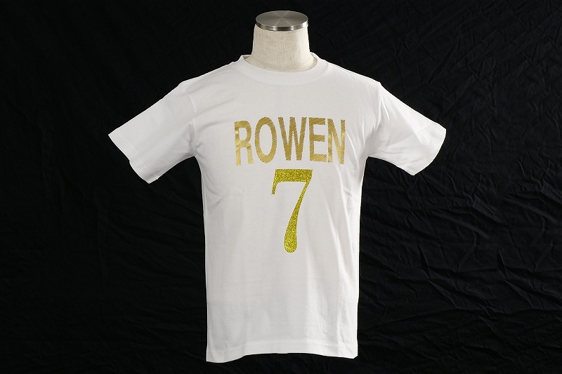 ROWEN SEVEN Ｔシャツ　（ホワイト×ゴールド）