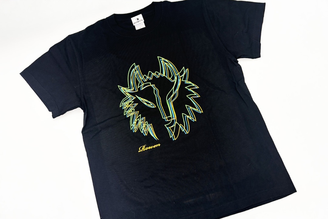 ROWEN wolf カラーライン Tシャツ