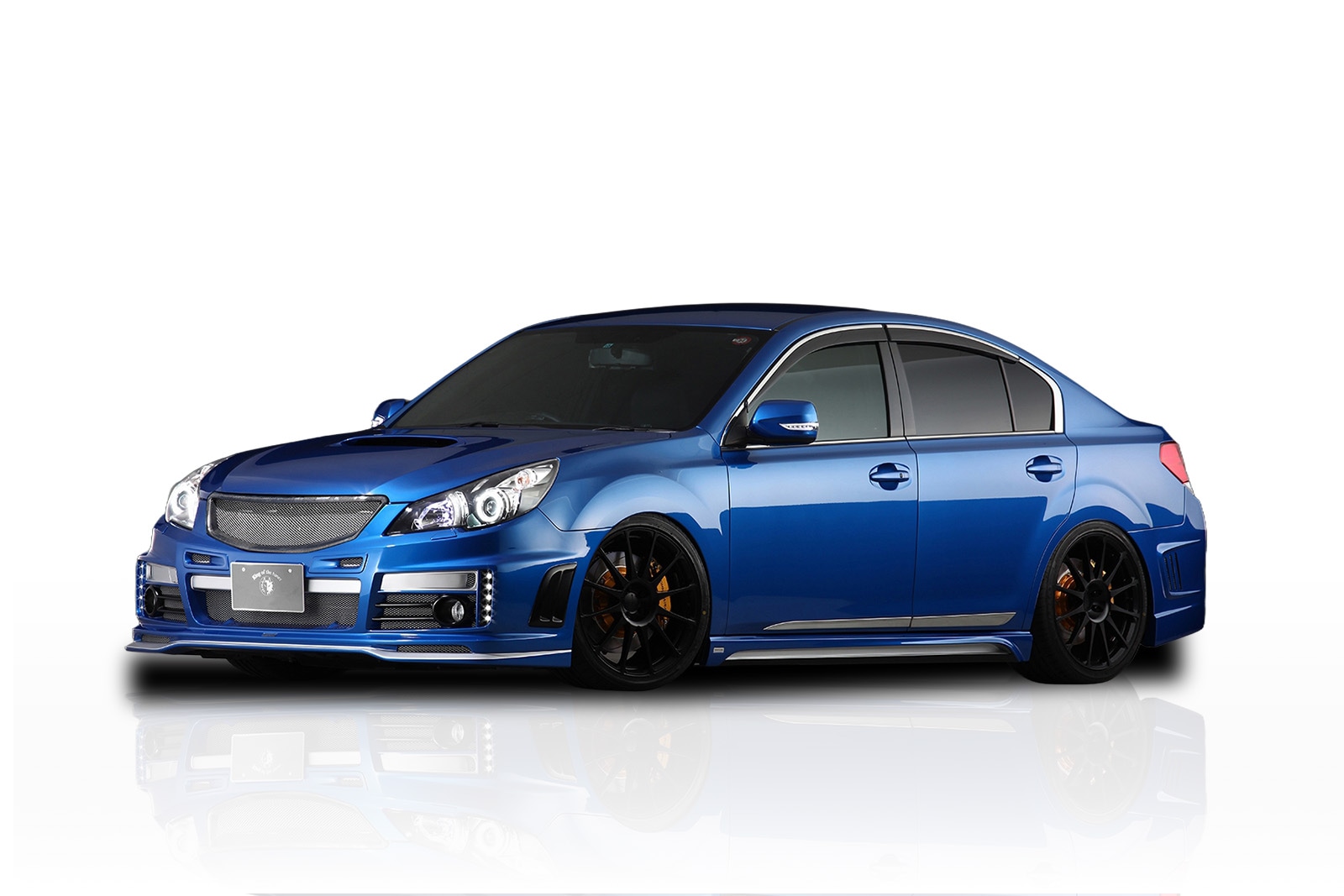 フロントバンパー*LEDランプ付属　LEGACY B4 RR (A-C型) BM9　*FRP