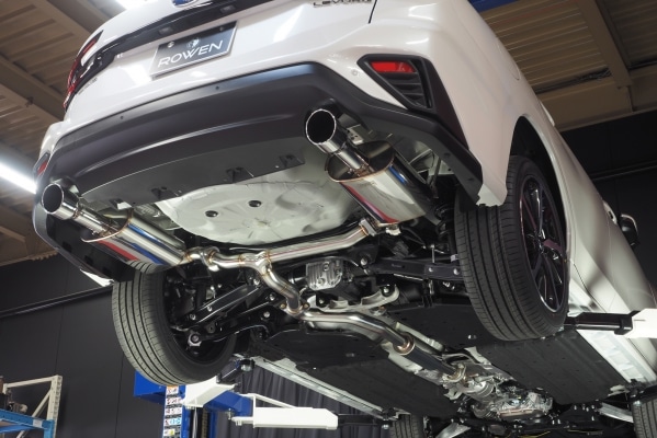 1.8L VN5 *HARDSYSTEM *ステンレス／チタン／カーボンテール *Rowenリアディフューザー用 *LEVORG