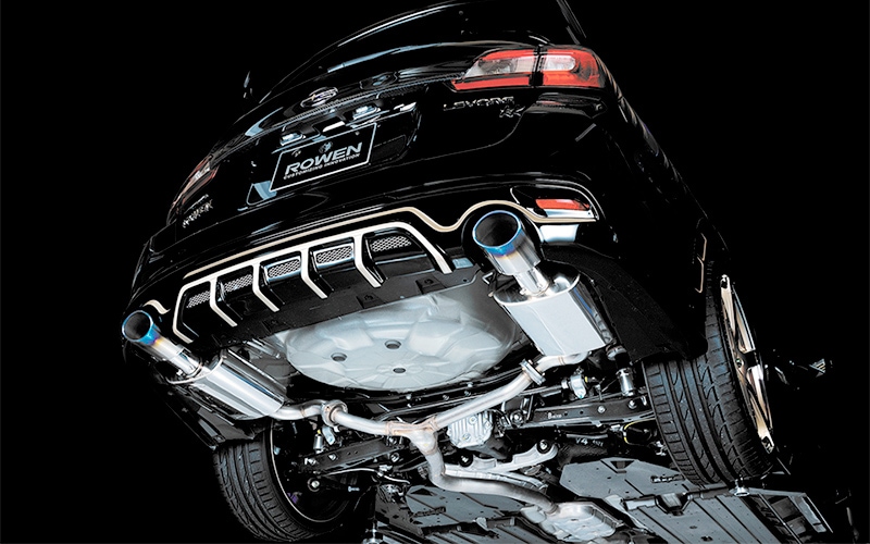 PREMIUM01Sマフラー *2.0GT *2サイレンサー *左右2本出し *Φ120オーバル ステンレス／チタン *LEVORG D-E型