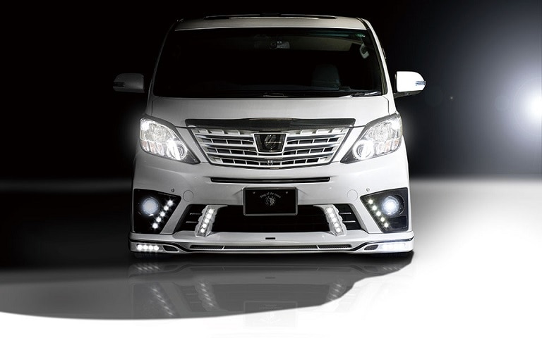 フロントスポイラー(LEDランプ付属) *20 ALPHARD S/SR-grade 後期 *FRP