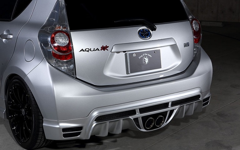 PREMIUM01S センター2本出しマフラー *ステンレステール *Rowenリアアンダースポイラー専用 *10 AQUA 前期