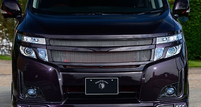 フロントグリル Face.2　ELGRAND HighWay STAR 前期　*FRP