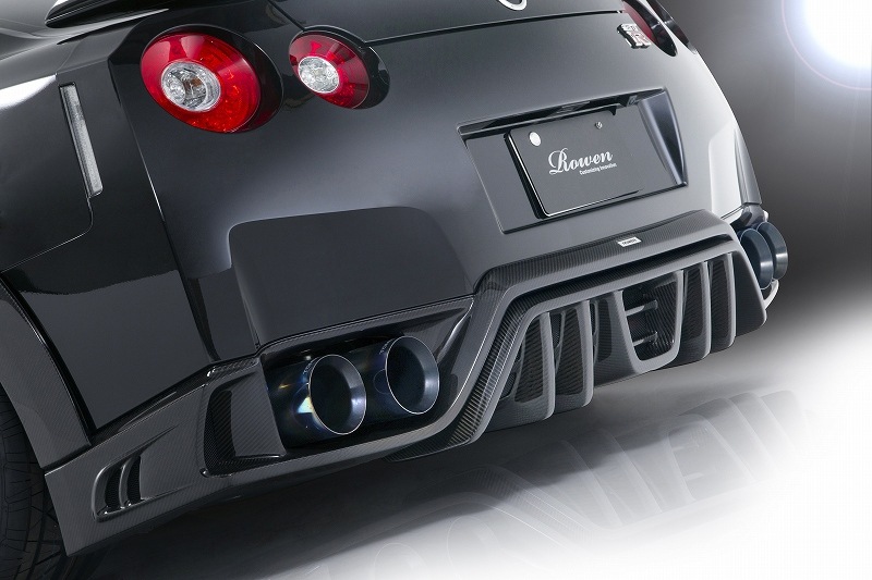 R35 GT-R 中期 リヤアンダースポイラー　*FRP