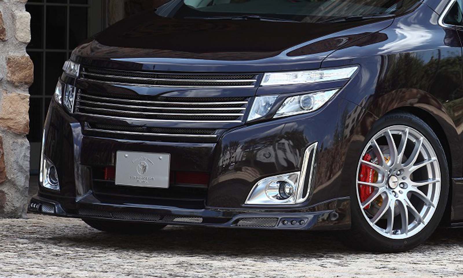 フロントスポイラー*LEDランプ付属　ELGRAND HighWay STAR 前期　*FRP