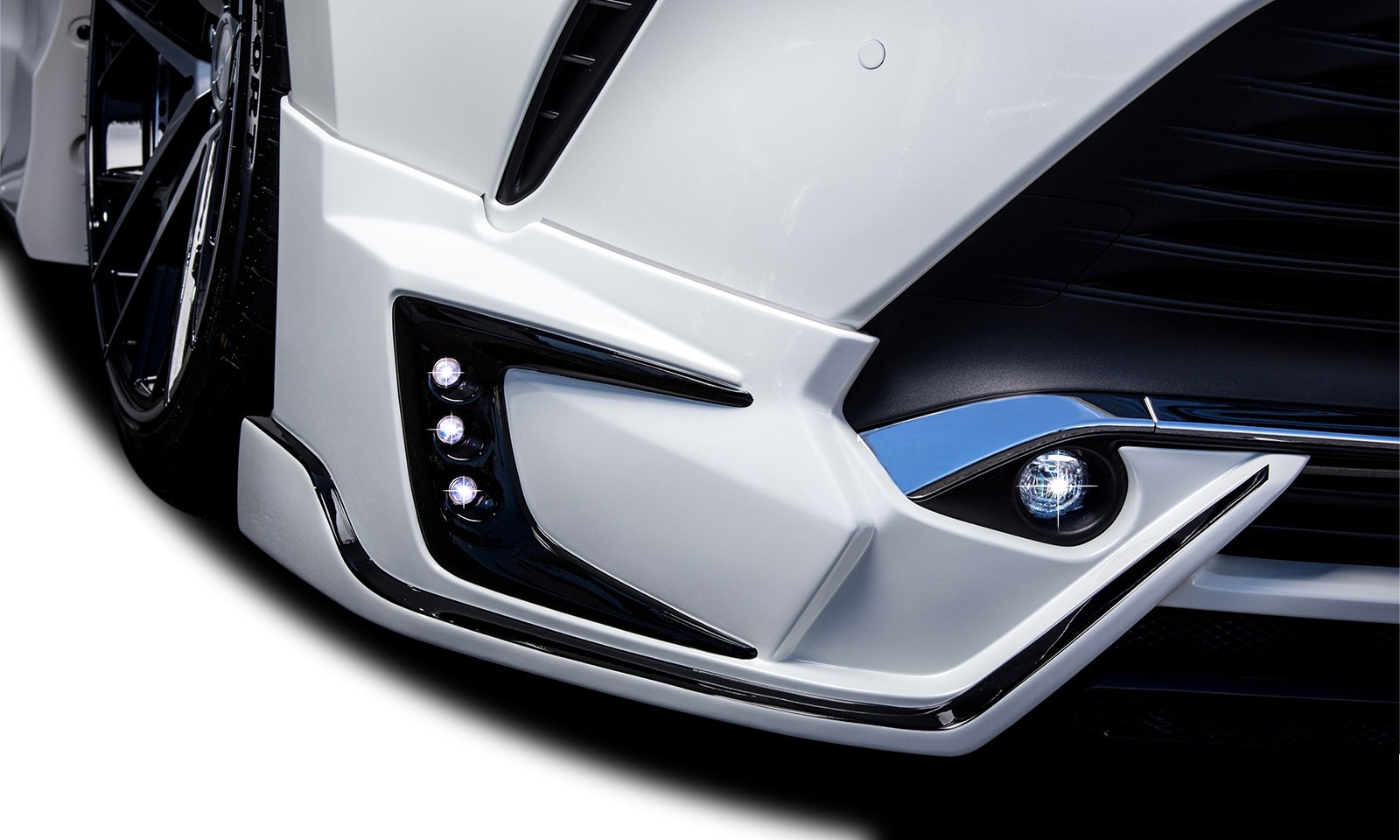 フロントスポイラー*LEDランプ 80 HARRIER *FRP