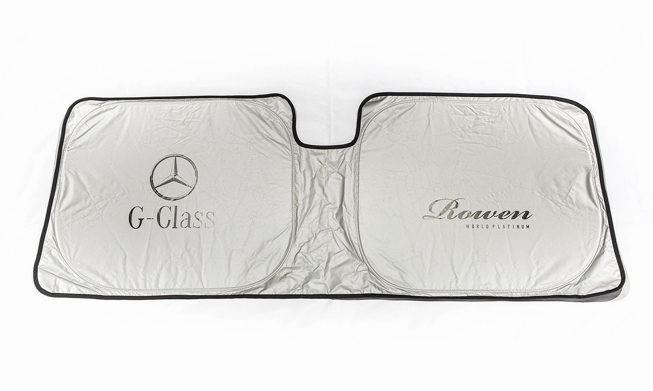 Mercedes G-class専用　ロゴ入りサンシェード　（収納ケース付き）