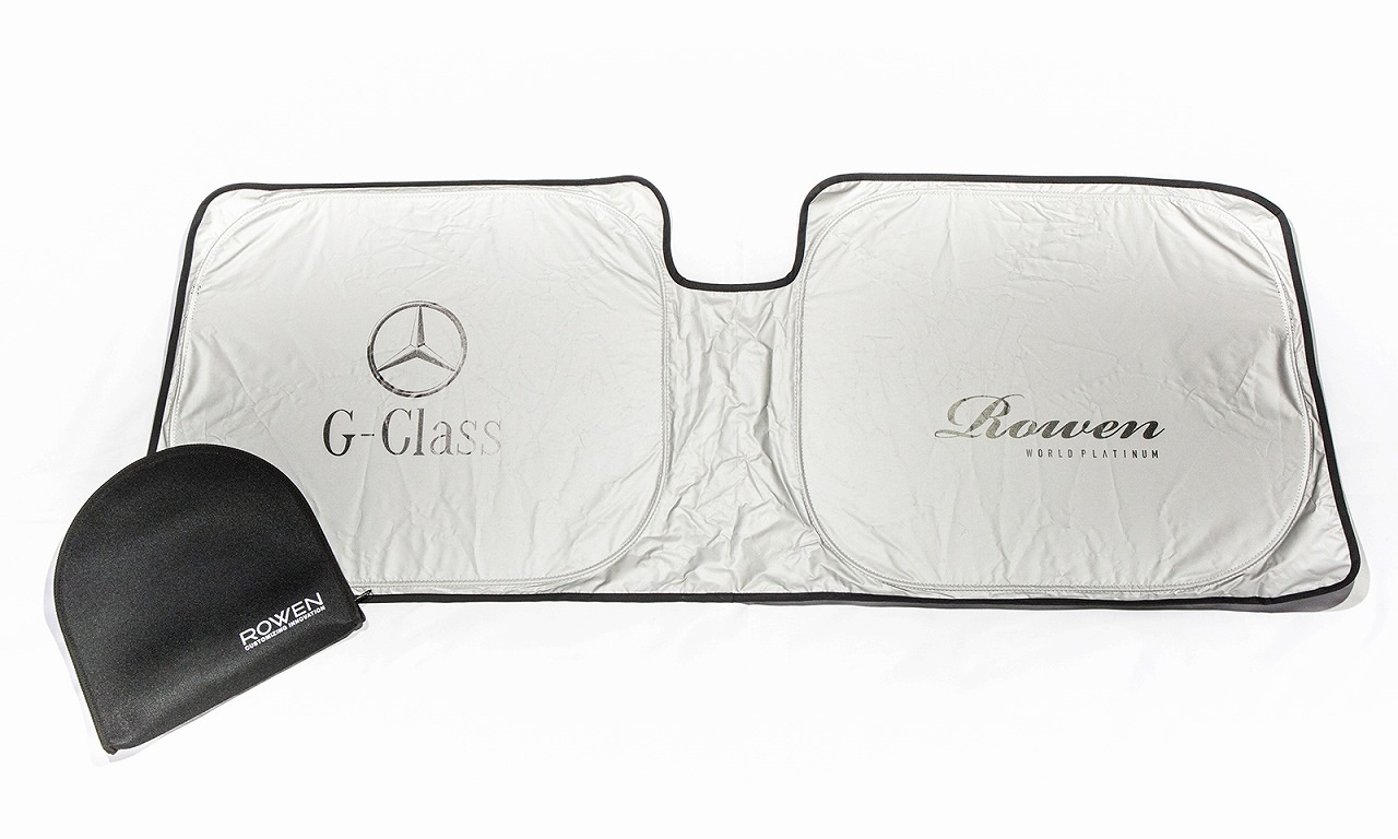 Mercedes G-class専用　ロゴ入りサンシェード　（収納ケース付き）
