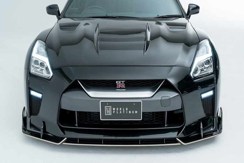 R35 GT-R 後期 フロントレーシングスポイラー（7ピース）　*FRP