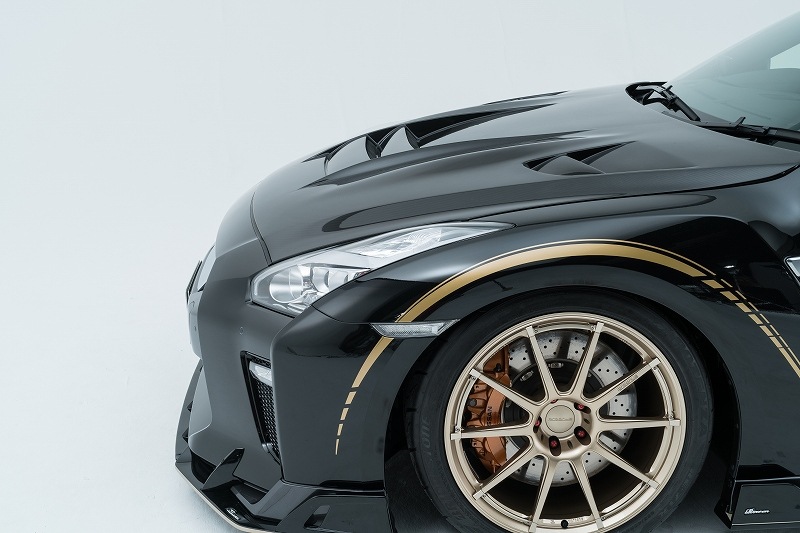 R35 GT-R 後期 フロントレーシングスポイラー（7ピース）　*FRP