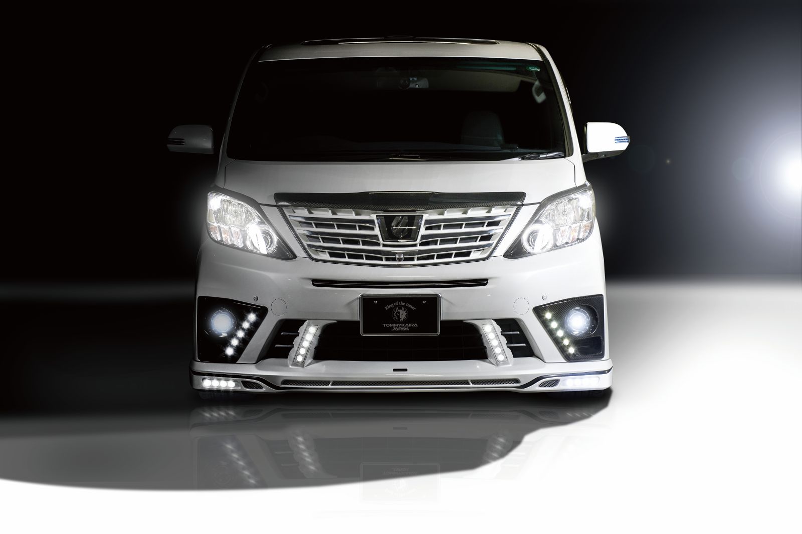 フロントスポイラー(LEDランプ付属) *20 ALPHARD S/SR-grade 後期 *FRP